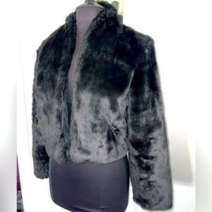 Vintage Trouvé Faux Fur Cropped Jacket